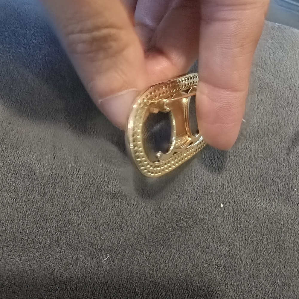 Celine 18kgp Gold and Silver Women's Jewelry Brooch - Picture 8 of 10